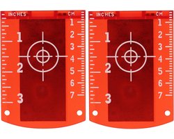 2 Pcs Laser Target, High Visibility ABS Engineering, Plastic Magnetic Lasers, Guide Plate Card For Line Lasers