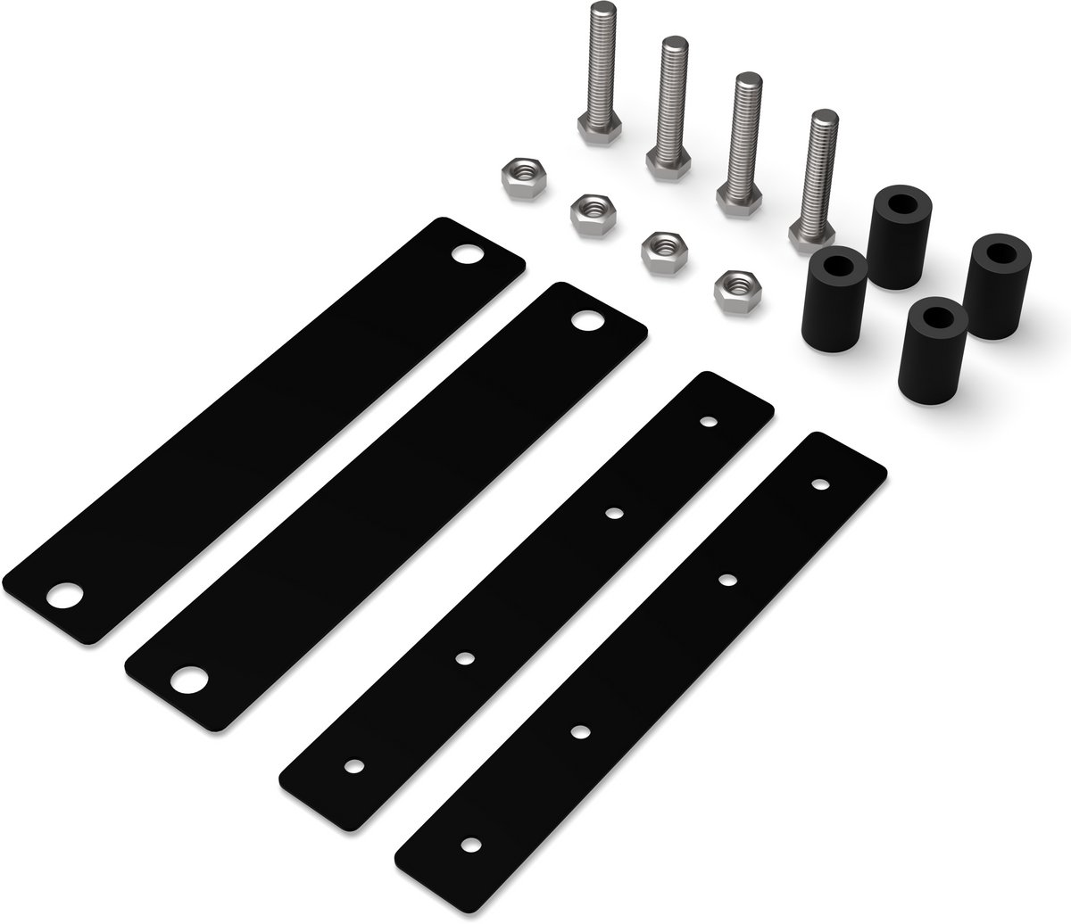 Bodo® - Wasmachine Verhoger connectieset - Zwart - voor WV52 - WV53 - WVH53