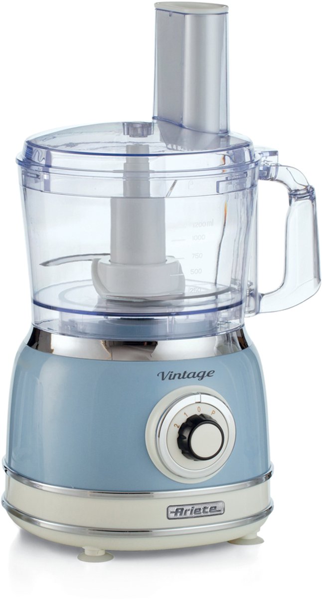 Ariete 1781/05 - Vintage food processor- 1000W - 2L inhoud - 2 snelheden - Blauw van Ariete — afbeelding 2