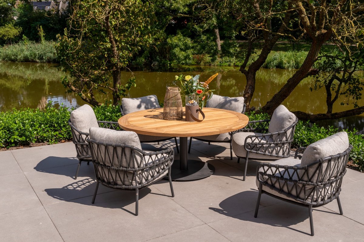 4 Seasons Outdoor Calpi fauteuil lounge dining bas - anthracite