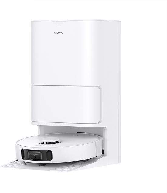 MOVA E40 Ultra – Robotstofzuiger en Dweil - 19.000 Pa Zuigkracht - Automatisch Leegstation met Hete Lucht Drogen - Slimme Navigatie & Tapijtherkenning
