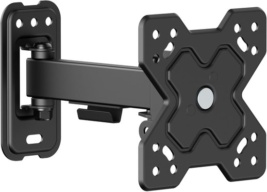 ELIVED Monitor Wall Mount Gasveer Arm voor 13-32 Inch PC Monitoren VESA 75x75/100x100mm Tot 8KG Tilt Swivel Draaien Enkele Arm Hoogte Verstelbare Muurbeugel EV023-DE