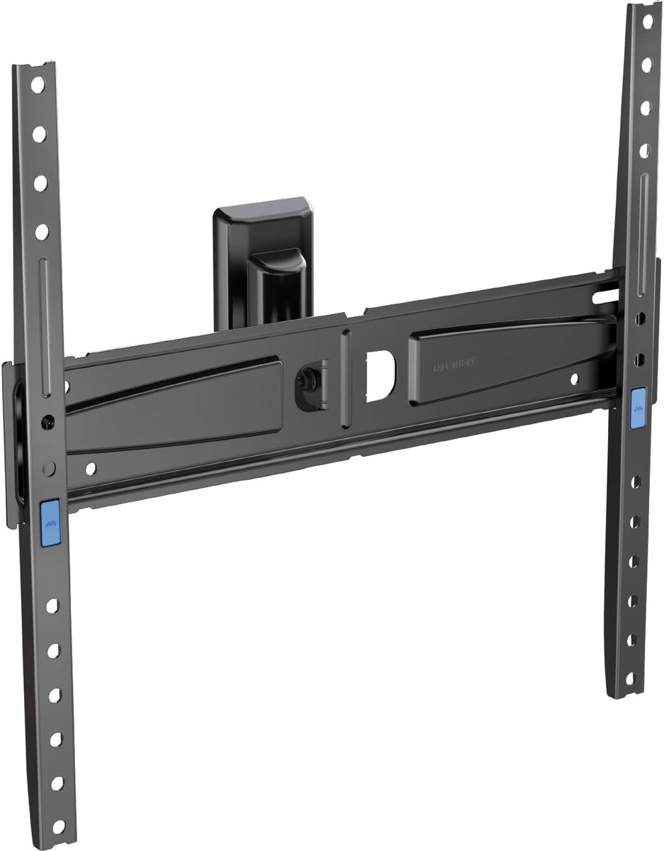 Meliconi SPACE SYSTEM TURN 400, Kantelbare wandbeugel voor flatscreen-tv's van 40" tot 65", VESA 200-300-400, draagvermogen 45 kg, Made in Italy, Zwart