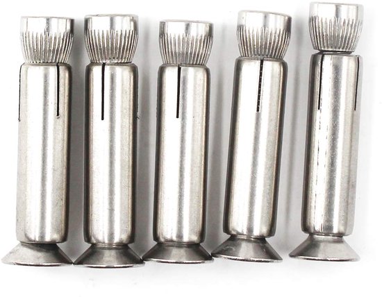 Foto: M8 100 304 rvs interne hex uitbreidingsbout set van 5