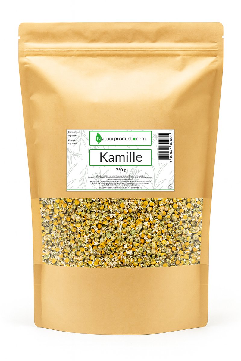 Natuurproduct - Kamille 650 gram - 100% pure Kamillebloesem - Hoogwaardige Kruiden voor Thee en Gezondheid