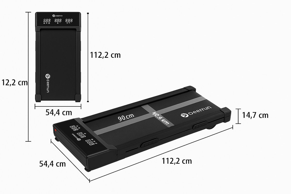 Afbeelding 2 van Loopband - [DeerRun] - 12 Niveaus Automatische Helling - 3 PK Motor - 1-10 km/u - Loopband Voor Thuis