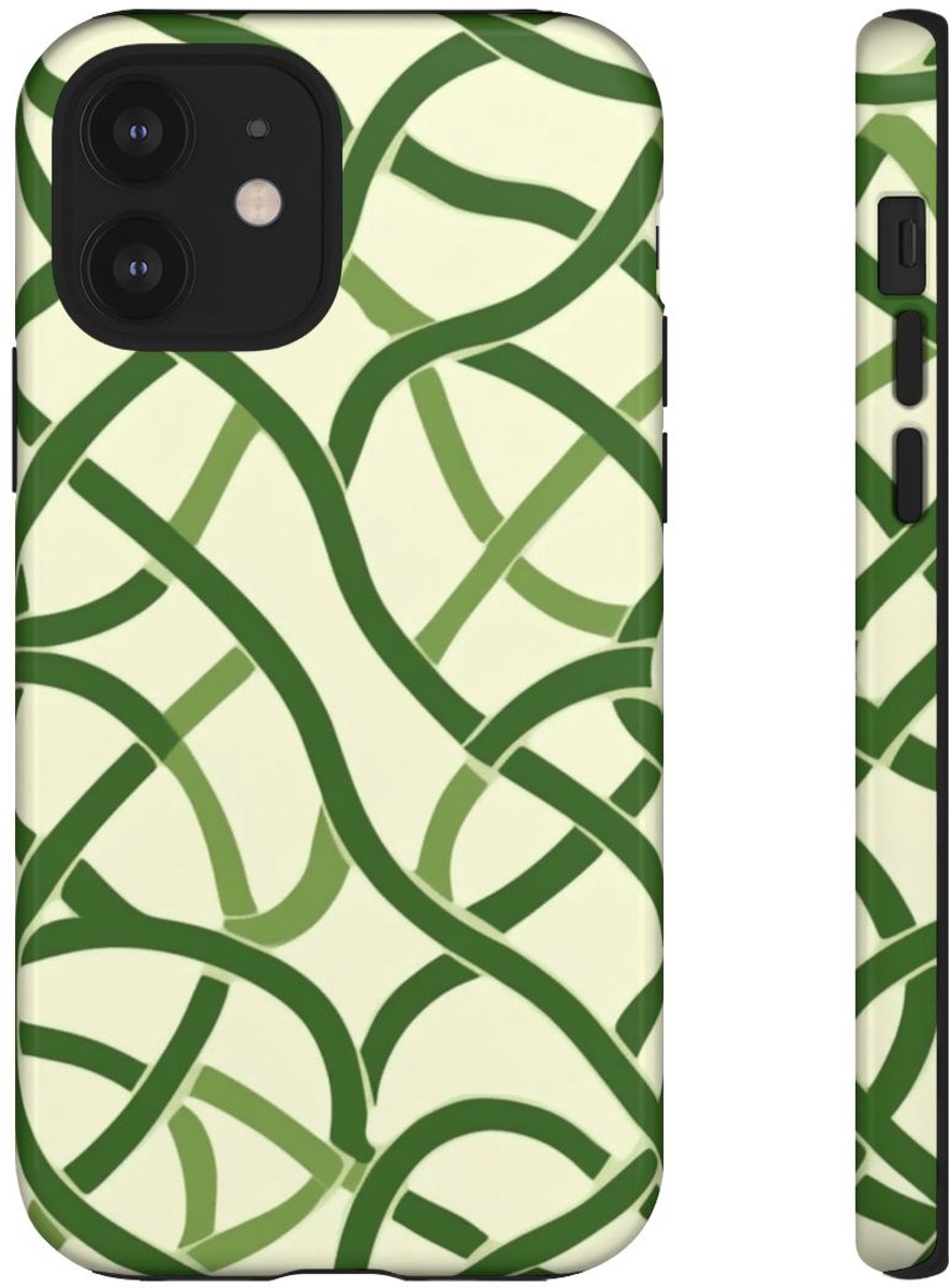 Groen Keltisch Knoopmotief – Telefoonhoesje Geschikt voor iPhone 12