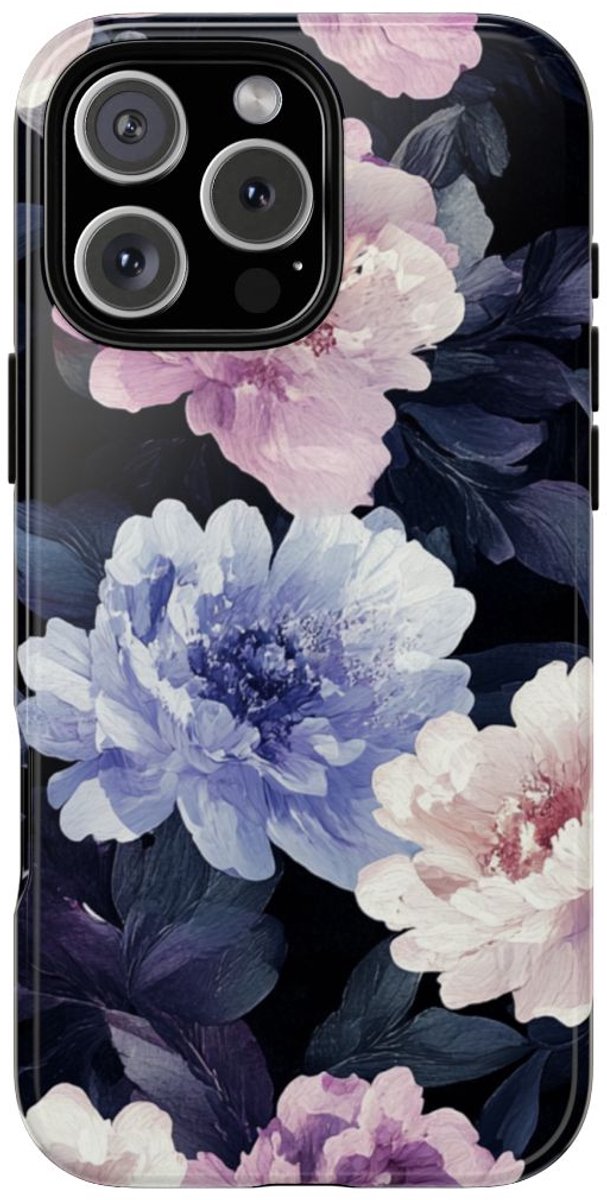 Zacht Pastel Bloemenpatroon – Telefoonhoesje Geschikt voor iPhone 16 Pro Max