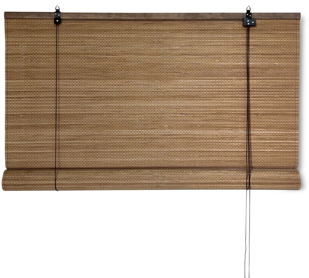 Bamboe rolgordijn Zoë – Bruin – 100x160 cm – Bamelle - Natuurlijk & stijlvol raamdecoratie – Lichtdoorlatende zonwering – Eenvoudige & snelle montage