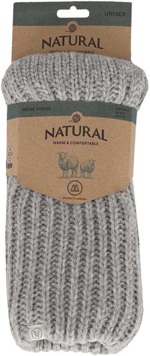 Morethansocks - Wollen huissokken - Unisex - Maat 35 t/m 46 - Antislip - Huissokken heren - Huissokken dames - Slofsokken - huissokken met antislip — cadeau in Mode & Accessoires - foto 3