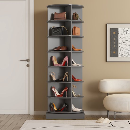 Armore Shoe Rack Modern Space Saving Narrow Wall Entrance Metal Wood