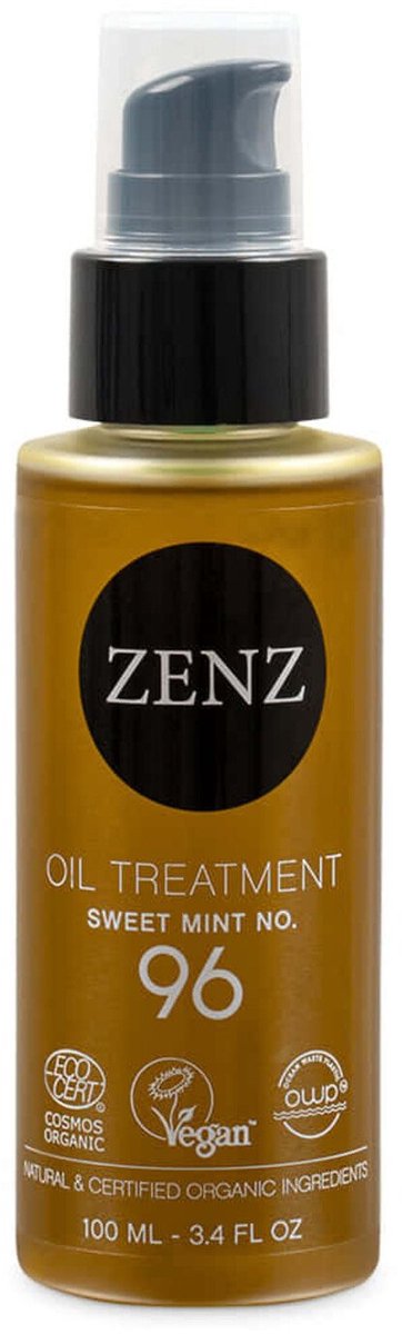 ZENZ Oil Treatment Sweet Mint No. 96 100ml - Multifunctional Oil - Scent of Mint, Ginger & Orange - Nourishes Hair & Skin - Rich in Vitamins & Minerals