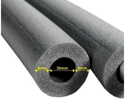 Rohrisolatie 35mm, 2 meter - Isolatie voor Verwarming en Sanitair