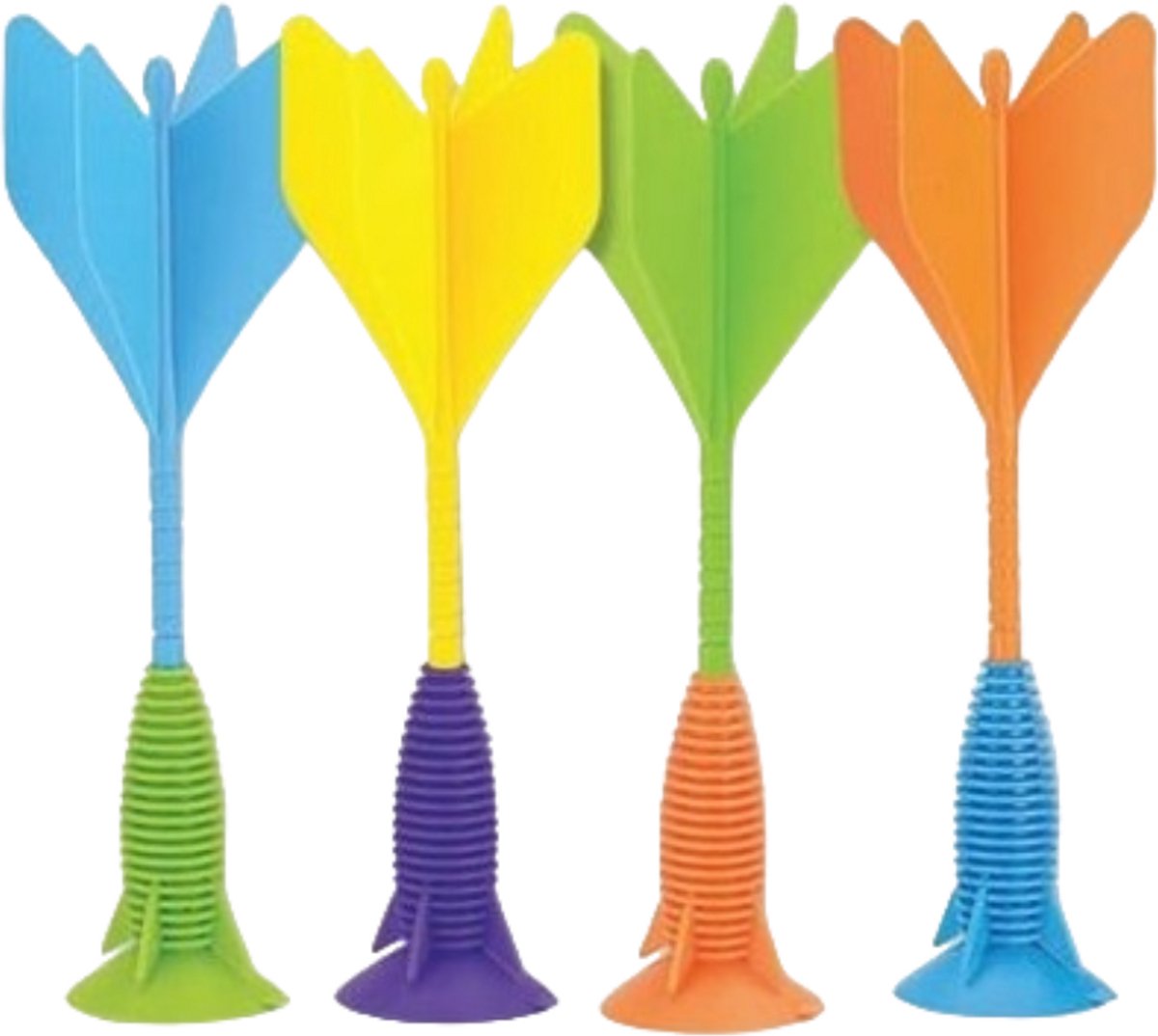 Dartpijl met Zuignap - Ploppijl - 30 cm - Assorti - Per stuk