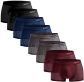 BOXR Boxershort Heren 8 Pack - Bamboe Ondergoed Heren - Duurzaam & Ademend - Zijdezacht - Perfecte Pasvorm - Ondergoed Heren - Onderbroeken Heren - Ideaal voor Dagelijks Gebruik & Sport - Maat L