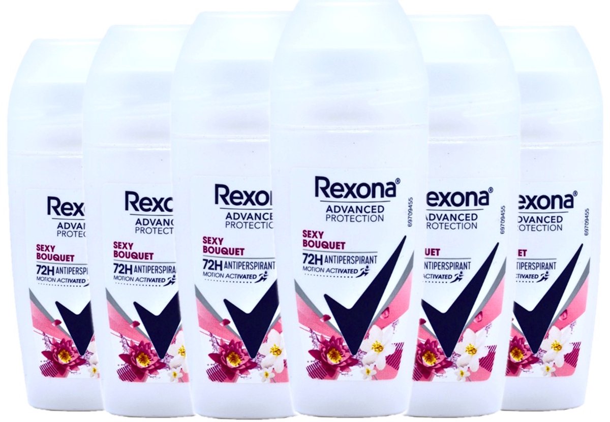 Rexona Deo-roller Sexy bouquet - Voordeelverpakking 6 x 50 ml