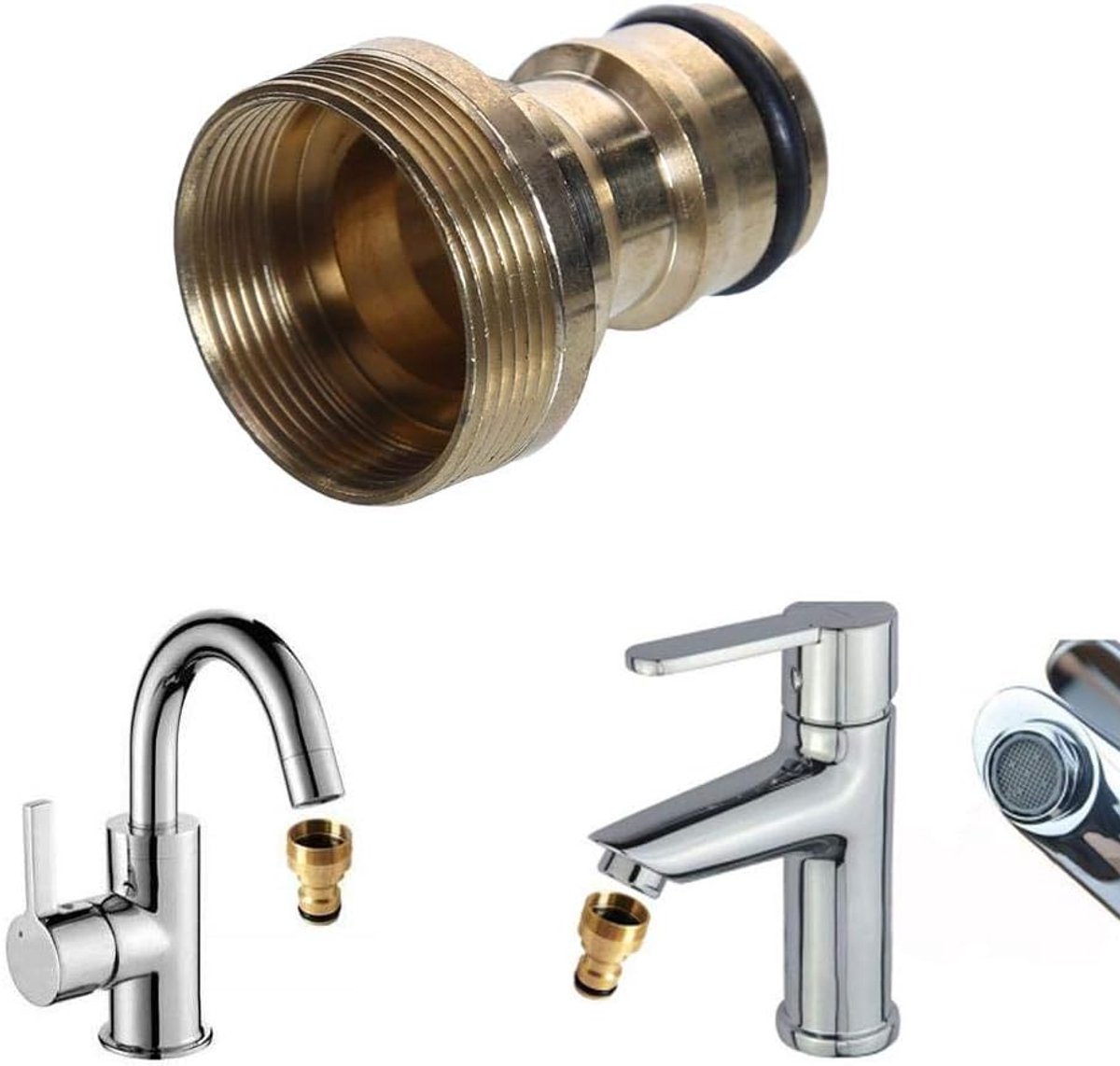 Universele keukenkraanaansluiting - slangadapter - slangaansluiting - keukenkraanaansluiti