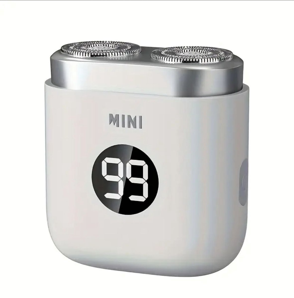 Digitale 2-Blade Scheerapparaat - Usb Oplaadbare 2-Kop Mini Body Shaver + Precisie/Baardtrimmer - Lichtgewicht en Comfortabel - Perfecte Lichaamshaar Verzorging voor Dames en Heren - Digitale Batterij Indicator - Kleur: Wit