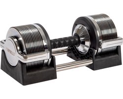 Verstelbare dumbbell - Verstelbare dumbells - 3kg t/m 28kg - 26 DUMBBELLS IN ÉÉN! - Gewichten - Halters - 1 Stuk - Met compacter handvat PUMPBELLS.com