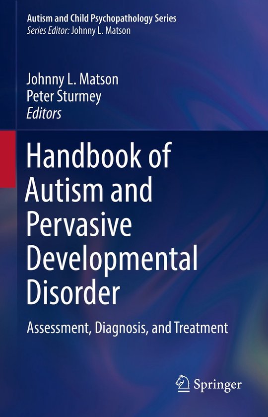 Autism and Child Psychopathology Series- Handbook of Autism  ... - cover