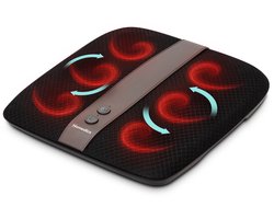 Masseur de pieds Shiatsu Deluxe HoMedics avec chaleur - Massage avec chaleur illuminée - 28 boutons de massage rotatifs - Circulation sanguine - FMTS12H