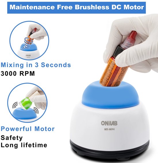 RFWR® Mini Vortex Mengmachine - Ideaal voor Laboratorium, Nagellak en Acrylverf van RFWR — afbeelding 4