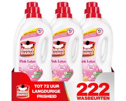 Omino Bianco Pink Lotus - Vloeibaar wasmiddel - 6 x 1.48 L - Geconcentreerd