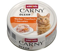 Animonda Carny Ocean - Witte Tonijn + Garnalen (12x80 gr.)