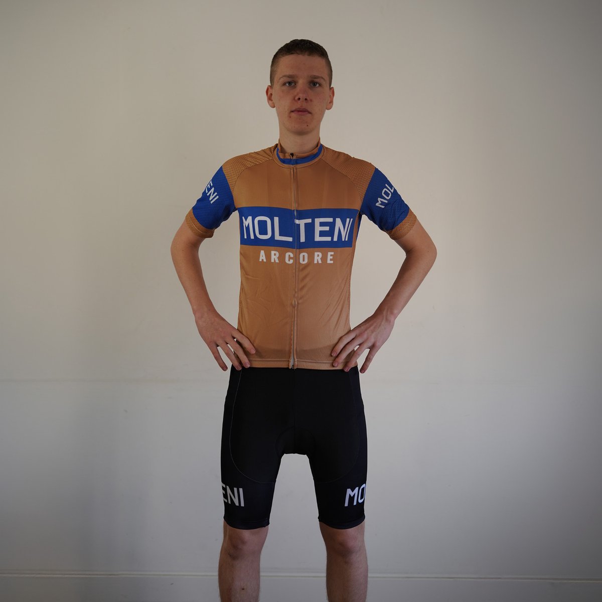 Molteni bruin - wielershirt - koerstrui - retro - vintage - maat XXL