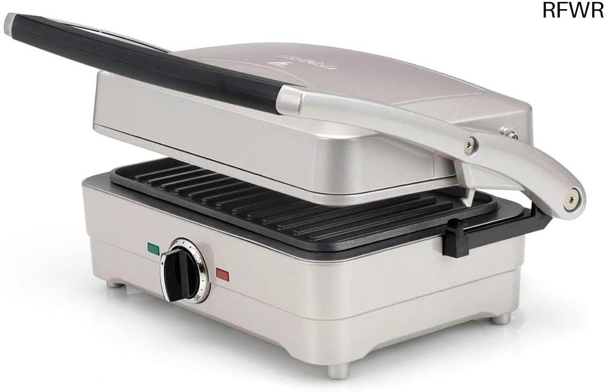 RFWR® 3-in-1 Grill, Wafel en Omelette Contactgrill met Verwisselbare Platen