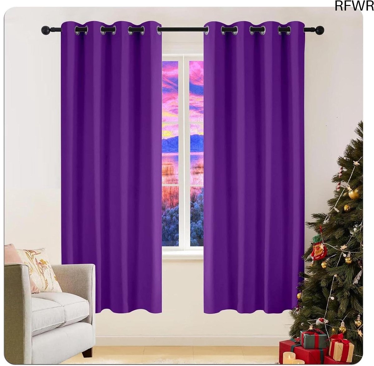 RFWR® Verduisterende Gordijnen 270 x 70 cm voor Woonkamers en Slaapkamers