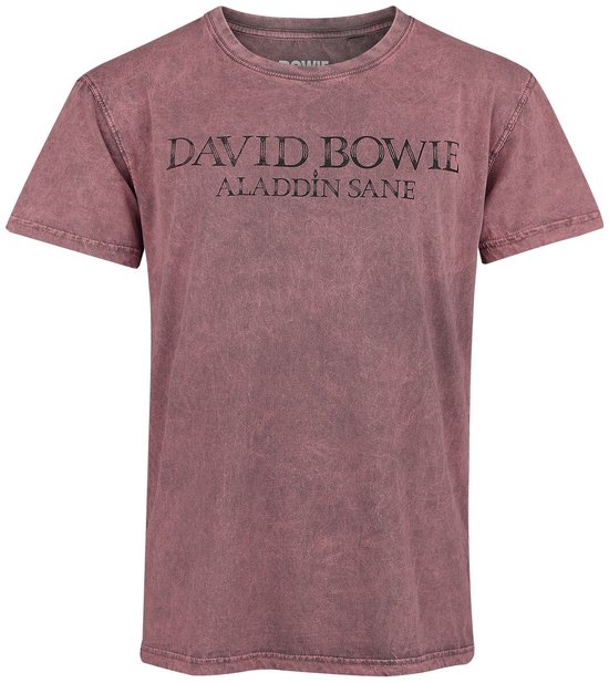 Bowie, David Aladdin Sane T-shirt corail S Katoen -