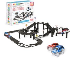 Magnetic Tiles Racebaan - 150 Stuks - Magnetisch Speelgoed - Magnetische Tegels - Educatief & Constructie - Auto's - Montessori - Bouwstenen - Bouwblokken - Voor 3, 4, 5, 6, 7, 8, 9 Jaar - Bouw je Magna Wereld - Kinderen - Playnetix