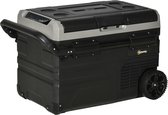Bol.com Outsunny-Autokühlschrank-Kunststoff HDPE-711L x 46B x 44H cm-Schwarz+Grau aanbieding