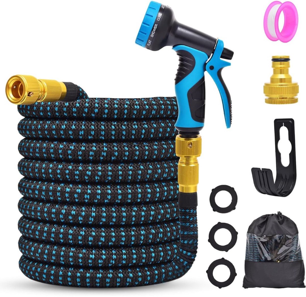 CLGP® Flexibele Tuinslang 30 meter - Uitrekbare Tuinsproeier - Meerdere Functies