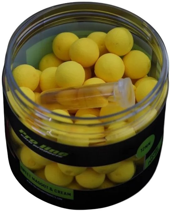 Proline Sweet Maggot & Cream Fluor Pop-Ups 12mm 200ml van Proline — afbeelding 2