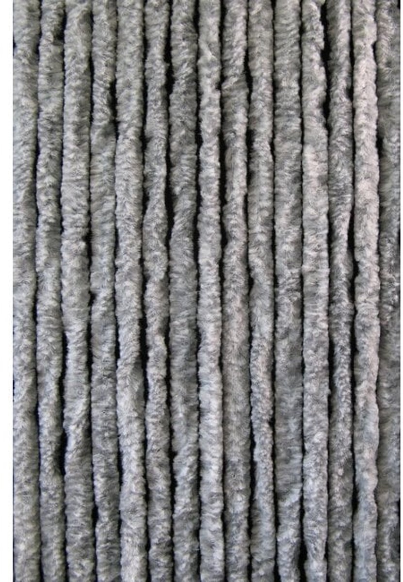 Cortenda kattenstaart vliegengordijn - grijs/wit gemeleerd - 100 x 230 cm