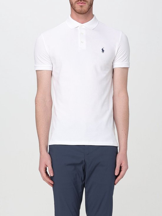 Custom Slim Fit Polo Shirt Classic Style - White