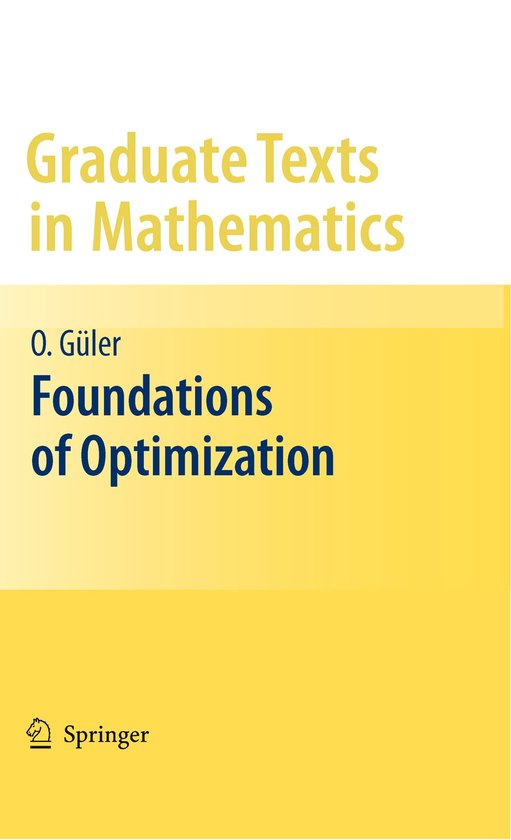 Foundations Of Optimization - cover
