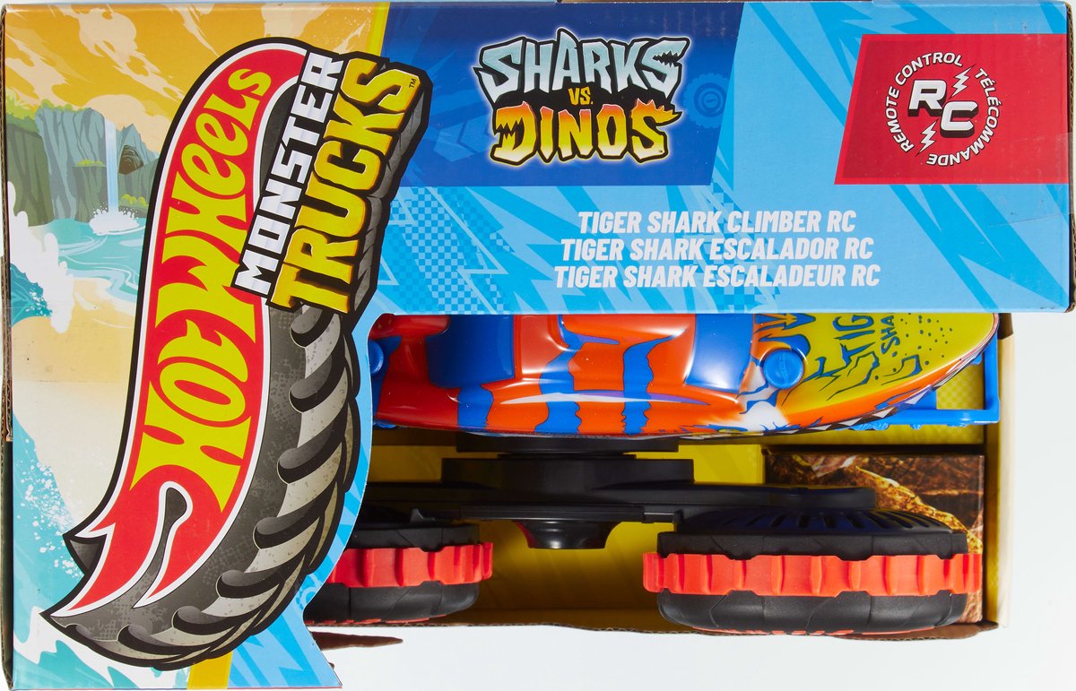 Hot Wheels Monstertrucks Tijgerhaaiklimmer - Voertuig met Afstandsbediening — afbeelding 3