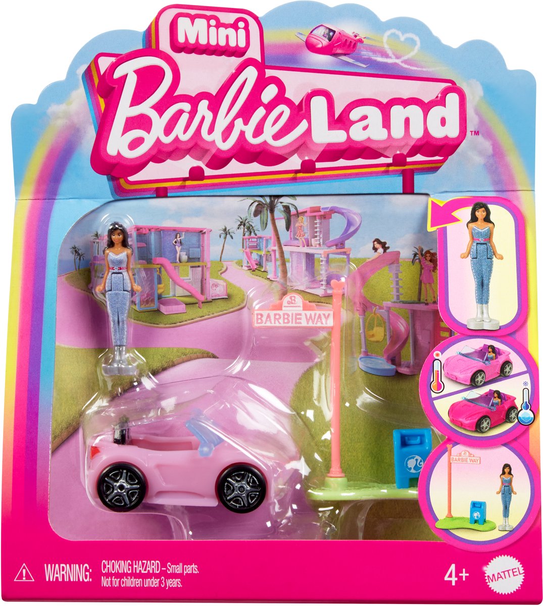 Barbie Mini BarbieLand - Cabrio met Barbiepop