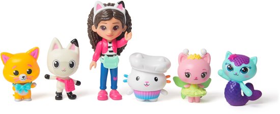 Gabby's Poppenhuis - Speelfigurenset - met Gabby 6 katjes en 1 poppenhuispakketje