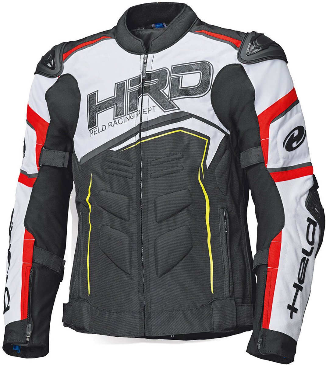Held Safer SRX Zwart Rood Wit Textiele Motorjas - Jas