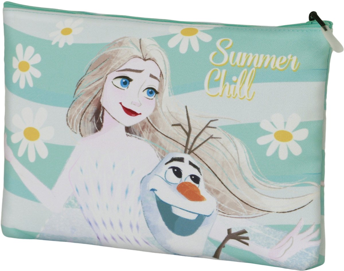 Karactermania - Disney - Frozen 2 - Chill - Zon - Toilettas - Etui met rits - Blauw
