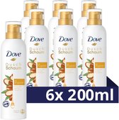 Dove Shower Mousse - Argan Oil - douchen en scheren in één - 6 x 200 ml