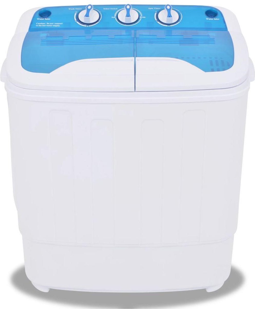 vidaXL Mini wasmachine met dubbele trommel 5.6 kg