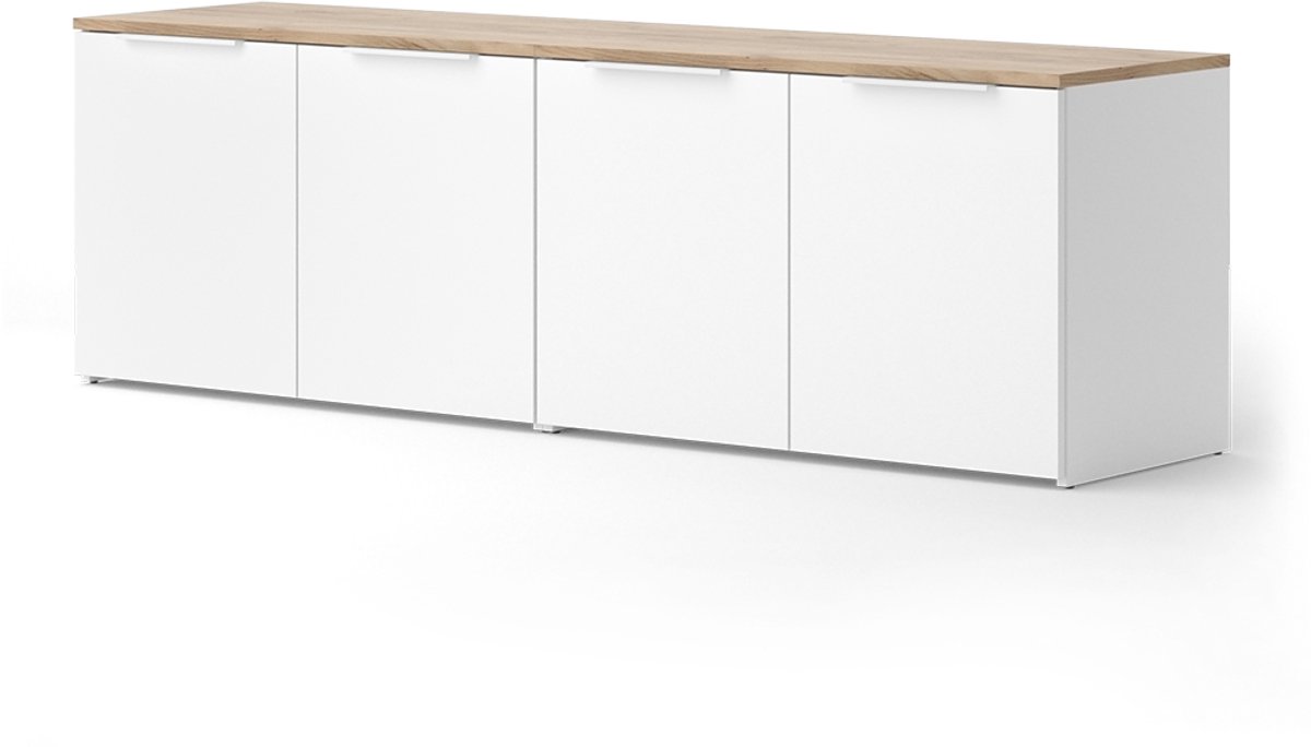 Vicco Wido Woonwand – 2 delen Wit/Sonoma