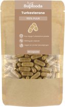Turkesterone Capsules 100% Puur - 60 Capsules - Natuurlijk Alternatief voor Testosterone Booster en Tongkat Ali - 500mg Per Turkesterone Capsule