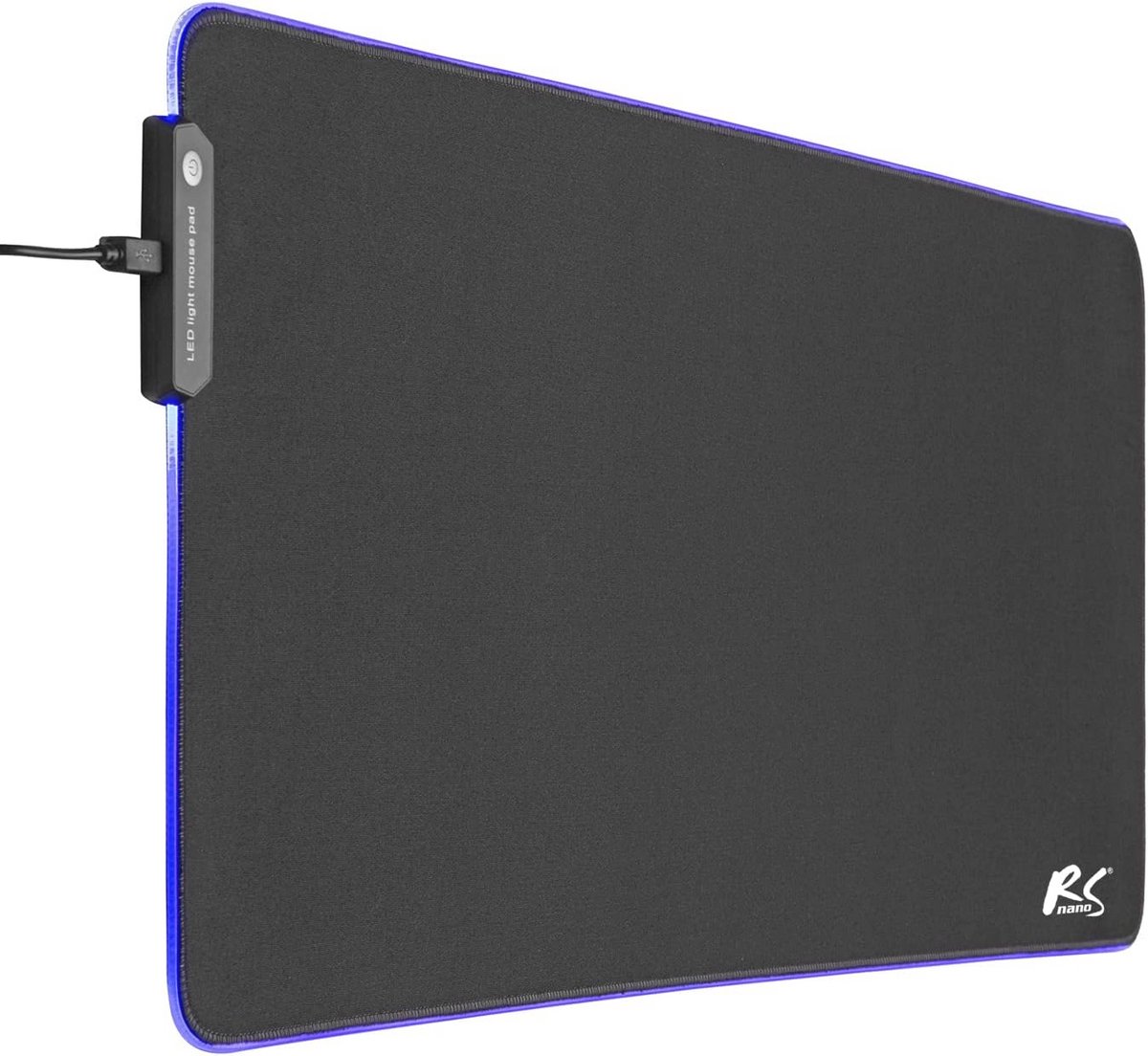 Gaming muismat XXL met RGB verlichting en antislip rubberen onderkant - 80x30cm