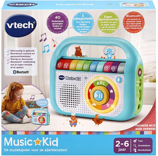 VTech Music Kid Radio Kinderen - Educatief Speelgoed - Maak Kennis met Liedjes & Muziek - Cadeau - Kinderspeelgoed 2 Jaar tot 6 Jaar